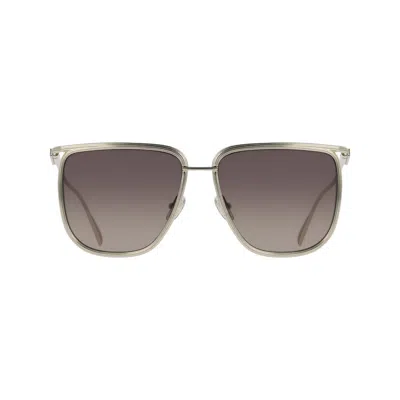 Ferragamo Brown Gradient Square Ladies Sunglasses Sf324s 745 58 In Gold