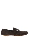 Ferragamo Elegant Nubuck Loafers For Modern Comfort In Brown