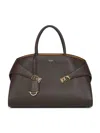 Ferragamo Brown Hug Bicolor Handbag (l)