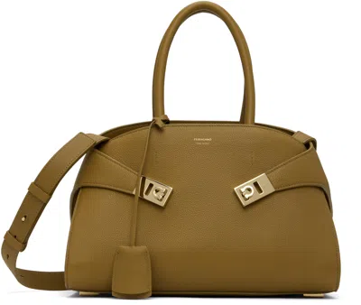 Ferragamo Brown Hug M Bag