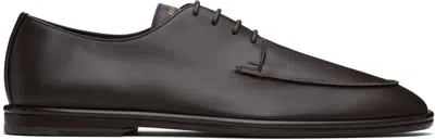 Ferragamo Brown Lace Up Derbys