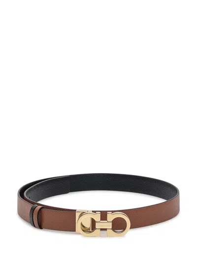 Ferragamo Brown Leather Belt