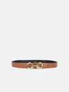 Ferragamo Brown Leather Belt In Brown