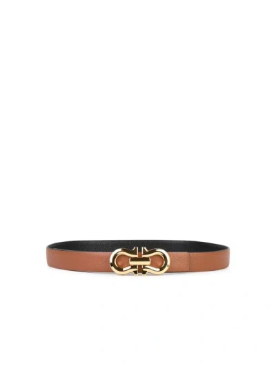 Ferragamo Brown Leather Belt