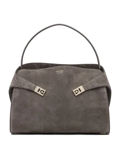 Ferragamo Brown Leather Shoulder Bags