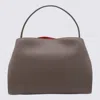 Ferragamo Brown Leather Top Handle Bag In Brown