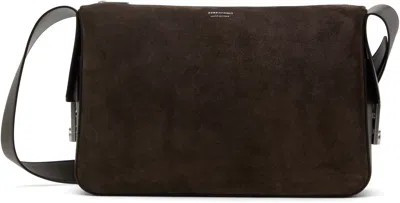 Ferragamo Brown Medium 'gancini' Buckles Bag
