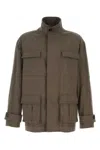 Ferragamo Cotton Jacket In Brown