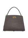 Ferragamo Brown New  Studio Box Bag (m) Handbag
