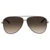 Ferragamo Brown Pilot Unisex Sunglasses Sf131s 211 60 In Brown