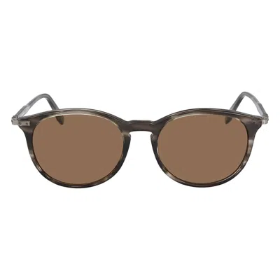Ferragamo Brown Round Ladies Sunglasses Sf911s 003 53 In Multi