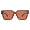 Ferragamo Brown Square Ladies Sunglasses Sf2014s 232 54 In Brown