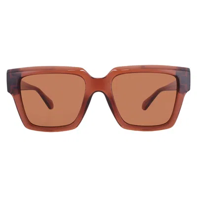 Ferragamo Brown Square Ladies Sunglasses Sf2014s 232 54