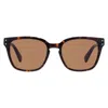 Ferragamo Gancini 55mm Rectangular Sunglasses In Orange