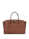 Ferragamo Brown Studio Tote In Brown