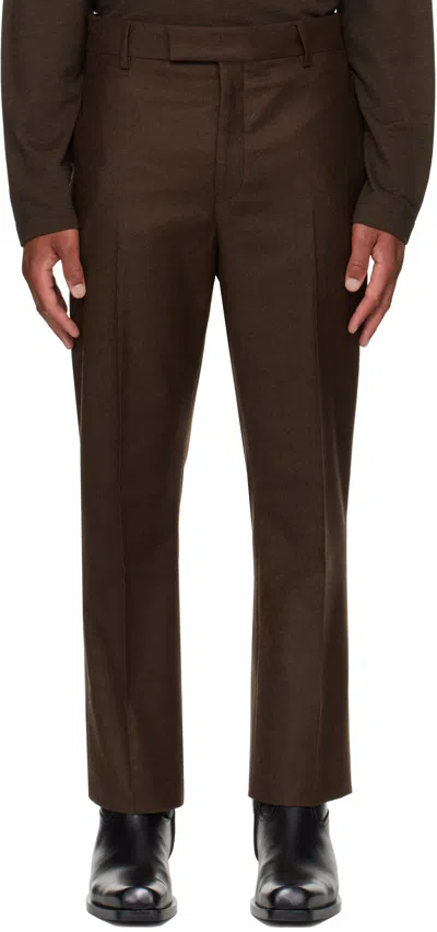 Ferragamo Tailored Trousers In Brown