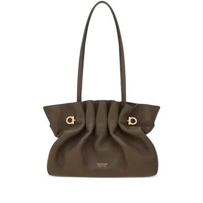 Ferragamo Brown Tote Bags Women