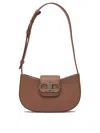 Ferragamo Browncalf Lamb Lining Shoulder Bags
