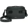Ferragamo Twins Leather Crossbody Bag In Nero Nero Nero