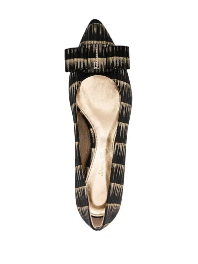FERRAGAMO FERRAGAMO BRUSH STROKE EFFECT BALLERINAS