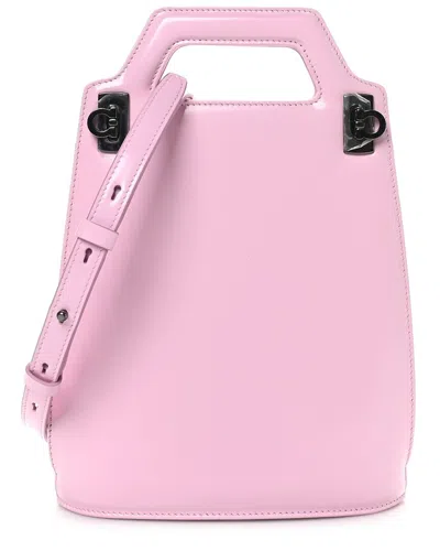 Ferragamo Bubble Calfskin Brushed North South Wanda Top Handle Bag (authentic  Pre-loved)