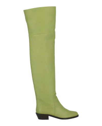 Ferragamo Bucaneve Leather Over-the-knee Boots