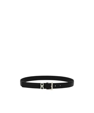 Ferragamo Buckle Belt In Black