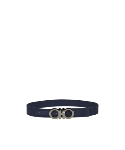 Ferragamo Buckle Belt In Black