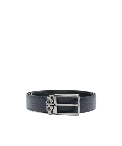 FERRAGAMO FERRAGAMO LOGO PLAQUE BUCKLE BELT