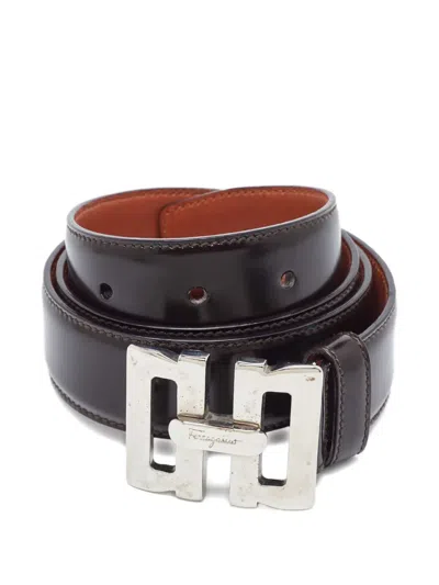 Pre-owned Ferragamo Buckle Belt In Brown