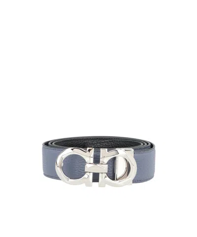 Ferragamo Buckle Belt In Gray