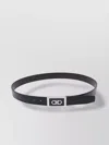Ferragamo Gancini Black Testa Di Moro Belt