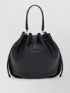 Ferragamo Buckle Bucket Crossbody Bag Top Handle In Black