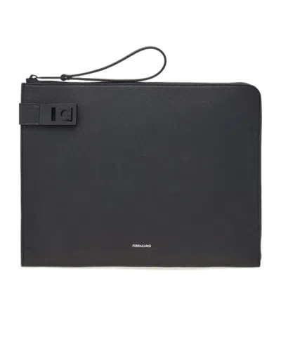FERRAGAMO BUCKLE CLUTCH