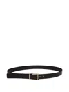 Ferragamo Buckle-fastening Belt In Black