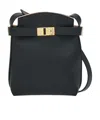 Ferragamo Buckle Shoulder Bag In Black
