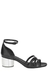 FERRAGAMO BUCKLE STRAP HEELED SANDALS