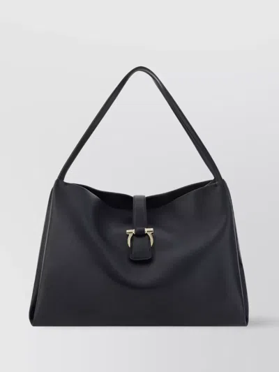 Ferragamo Buckle Strap Soft Structure Shoulder Bag