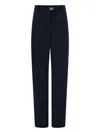 Ferragamo Buckle Tailored Trousers In Blue