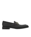 Ferragamo Round Head Business Casual Shoes In Black