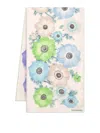 Ferragamo Floral Print Lightweight Scarf Rectangle Shape In Light Purple