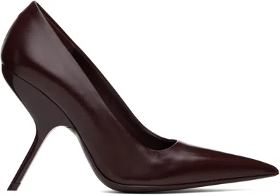 Ferragamo Burgundy Eva Heels In 011 Cordovan Dark Ba