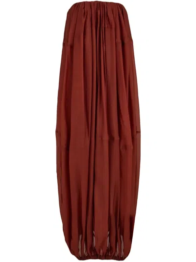 FERRAGAMO BUSTIER MAXI DRESS