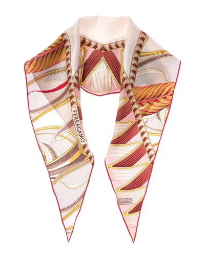 Ferragamo Butterflies Print Silk Scarf In Pattern