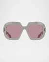Ferragamo Butterfly Rayon Blend Sunglasses In Multi