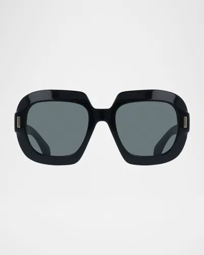 Ferragamo Butterfly Rayon Blend Sunglasses In Black