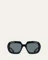 Ferragamo Butterfly Rayon Blend Sunglasses In Black