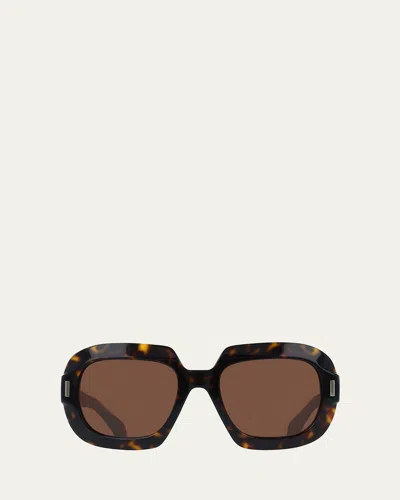 Ferragamo Butterfly Rayon Blend Sunglasses In Brown