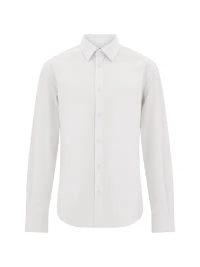 Ferragamo Button-down Long-sleeve Shirt In White