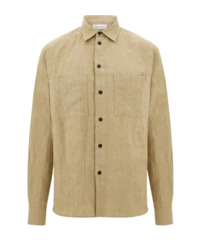 Ferragamo Button-up Patch-pocket Shirt In Multi
